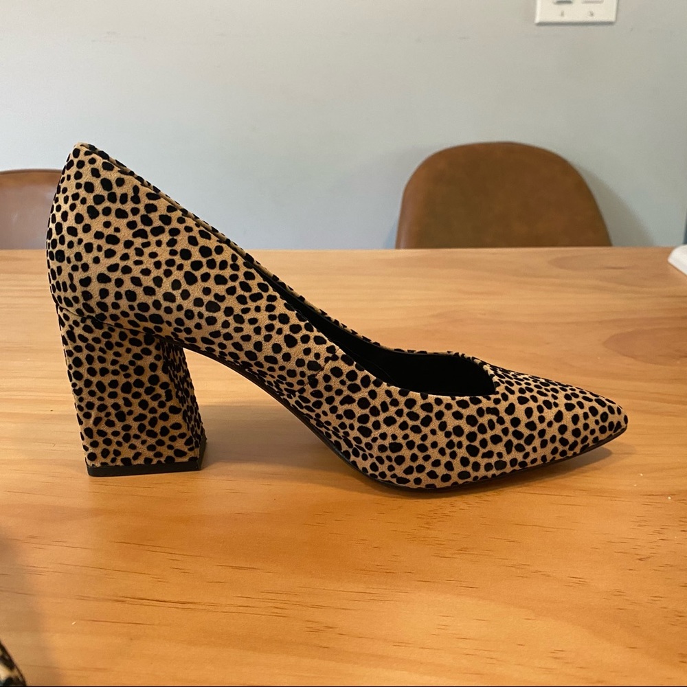 Leopard Pointy Toe Heels - Sole Society - fits like size 8